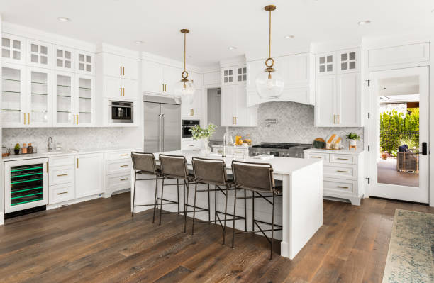 LVP kitchen floor Mount Rainier