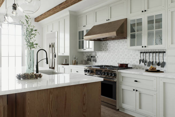 Hardwood kitchen floor Mount Rainier